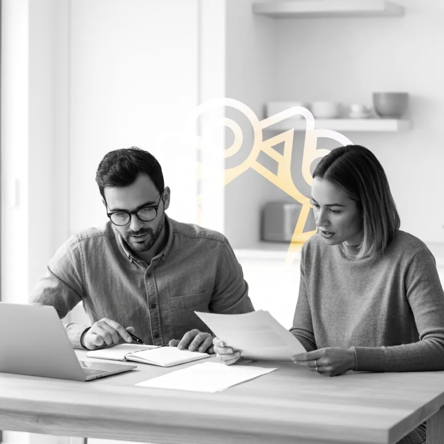 A couple meeting with an advice-only financial advisor